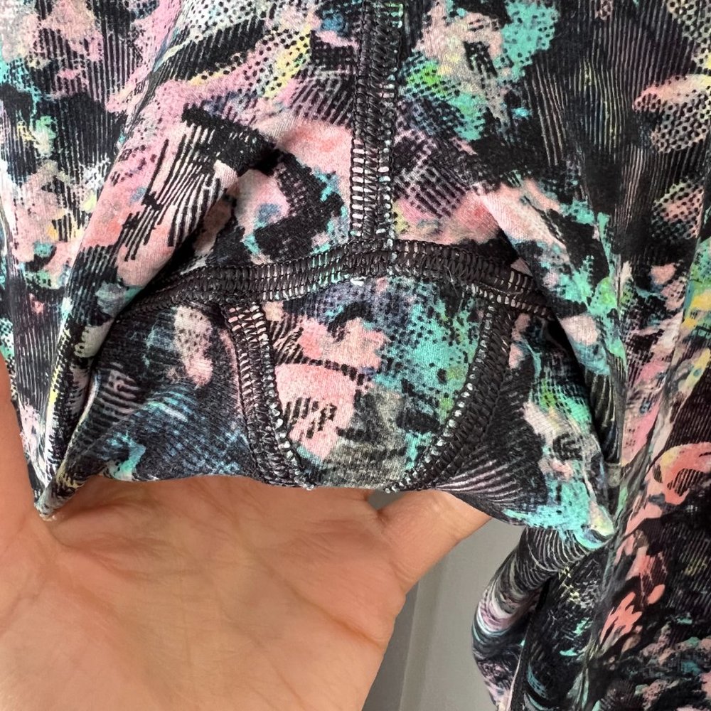 LULULEMON black dappled daze Wunder Under High-Rise 7/8 Tight - Picture 11 of 12